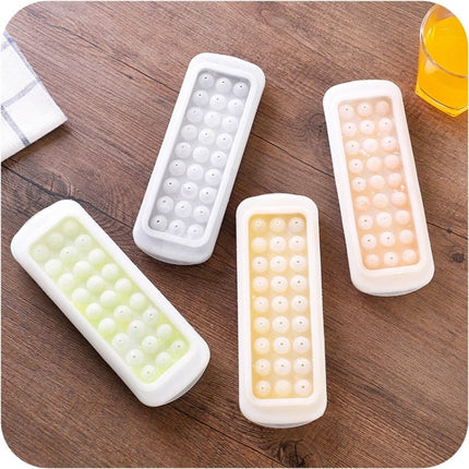 Creative Mini Ball Shaped 27 - grid Ice Mold, Random Color Delivery - DealBuddy