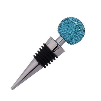 Crystal Ball Red Wine Stopper Diamond Zinc Alloy Metal Sealed Wine Cork - DealBuddy
