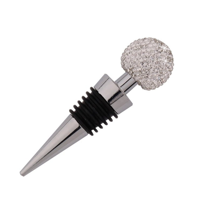 Crystal Ball Red Wine Stopper Diamond Zinc Alloy Metal Sealed Wine Cork - DealBuddy