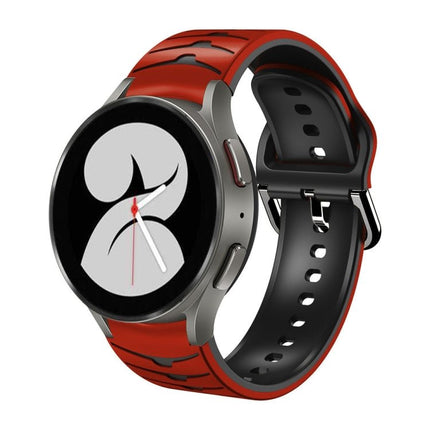 Curved Texture Silicone Watch Band, For Samsung Galaxy Watch 4 44mm, For Samsung Galaxy Watch 4 40mm, For Samsung Galaxy Watch 4 Classic 42mm - DealBuddy