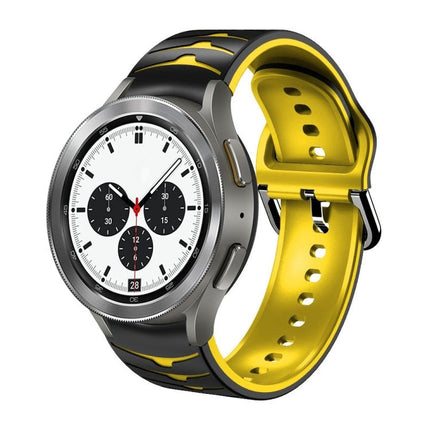 Curved Texture Silicone Watch Band, For Samsung Galaxy Watch 4 44mm, For Samsung Galaxy Watch 4 40mm, For Samsung Galaxy Watch 4 Classic 42mm - DealBuddy