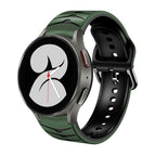 For Samsung Galaxy Watch 4 40mm / Army Green + Black