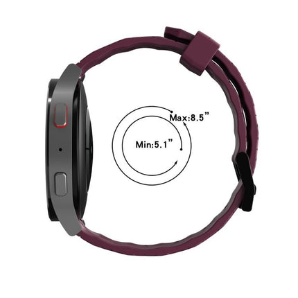 Curved Texture Silicone Watch Band, For Samsung Galaxy Watch 4 44mm, For Samsung Galaxy Watch 4 40mm, For Samsung Galaxy Watch 4 Classic 42mm - DealBuddy