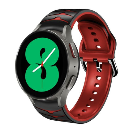 Curved Texture Silicone Watch Band, For Samsung Galaxy Watch 4 44mm, For Samsung Galaxy Watch 4 40mm, For Samsung Galaxy Watch 4 Classic 42mm - DealBuddy
