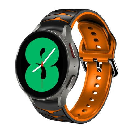 Curved Texture Silicone Watch Band, For Samsung Galaxy Watch 4 44mm, For Samsung Galaxy Watch 4 40mm, For Samsung Galaxy Watch 4 Classic 42mm - DealBuddy