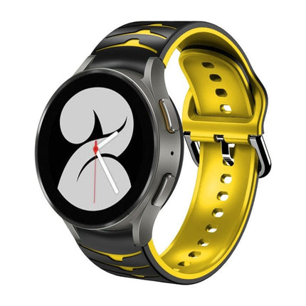Curved Texture Silicone Watch Band, For Samsung Galaxy Watch 4 44mm, For Samsung Galaxy Watch 4 40mm, For Samsung Galaxy Watch 4 Classic 42mm - DealBuddy