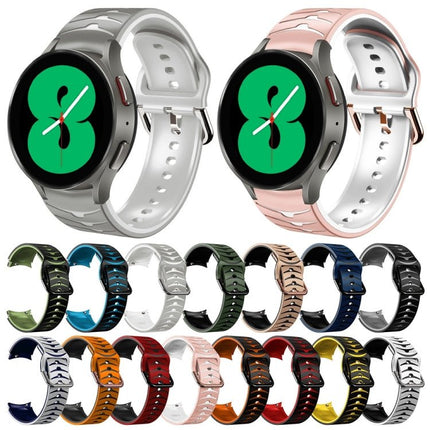 Curved Texture Silicone Watch Band, For Samsung Galaxy Watch 4 44mm, For Samsung Galaxy Watch 4 40mm, For Samsung Galaxy Watch 4 Classic 42mm - DealBuddy