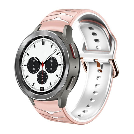 Curved Texture Silicone Watch Band, For Samsung Galaxy Watch 4 44mm, For Samsung Galaxy Watch 4 40mm, For Samsung Galaxy Watch 4 Classic 42mm - DealBuddy