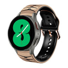Curved Texture Silicone Watch Band, For Samsung Galaxy Watch 4 44mm, For Samsung Galaxy Watch 4 40mm, For Samsung Galaxy Watch 4 Classic 42mm - DealBuddy