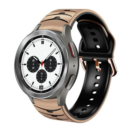 Curved Texture Silicone Watch Band, For Samsung Galaxy Watch 4 44mm, For Samsung Galaxy Watch 4 40mm, For Samsung Galaxy Watch 4 Classic 42mm - DealBuddy