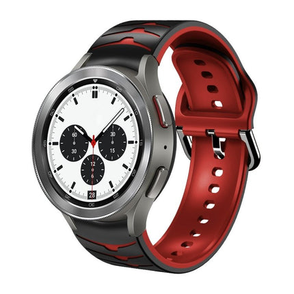 Curved Texture Silicone Watch Band, For Samsung Galaxy Watch 4 44mm, For Samsung Galaxy Watch 4 40mm, For Samsung Galaxy Watch 4 Classic 42mm - DealBuddy