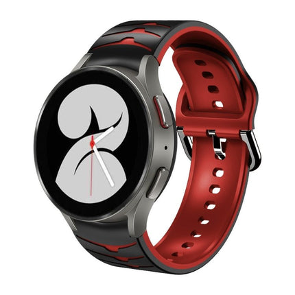 Curved Texture Silicone Watch Band, For Samsung Galaxy Watch 4 44mm, For Samsung Galaxy Watch 4 40mm, For Samsung Galaxy Watch 4 Classic 42mm - DealBuddy