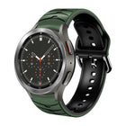Curved Texture Silicone Watch Band, For Samsung Galaxy Watch 4 Classic 46mm - DealBuddy