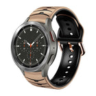 Curved Texture Silicone Watch Band, For Samsung Galaxy Watch 4 Classic 46mm - DealBuddy