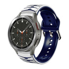 Curved Texture Silicone Watch Band, For Samsung Galaxy Watch 4 Classic 46mm - DealBuddy