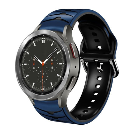 Curved Texture Silicone Watch Band, For Samsung Galaxy Watch 4 Classic 46mm - DealBuddy