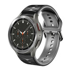 Curved Texture Silicone Watch Band, For Samsung Galaxy Watch 4 Classic 46mm - DealBuddy