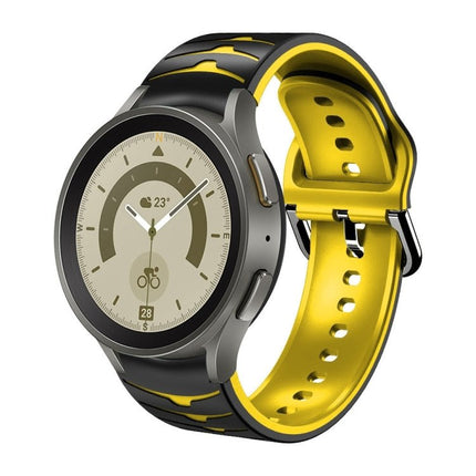 Curved Texture Silicone Watch Band, For Samsung Galaxy Watch 5 44mm, For Samsung Galaxy Watch 5 40mm, For Samsung Galaxy Watch 5 Pro 45mm - DealBuddy