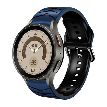 Curved Texture Silicone Watch Band, For Samsung Galaxy Watch 5 44mm, For Samsung Galaxy Watch 5 40mm, For Samsung Galaxy Watch 5 Pro 45mm - DealBuddy