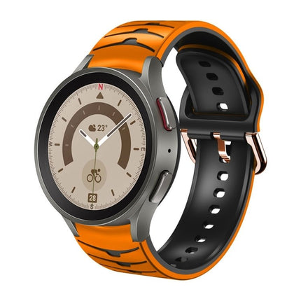 Curved Texture Silicone Watch Band, For Samsung Galaxy Watch 5 44mm, For Samsung Galaxy Watch 5 40mm, For Samsung Galaxy Watch 5 Pro 45mm - DealBuddy