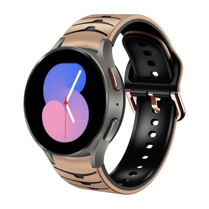 Curved Texture Silicone Watch Band, For Samsung Galaxy Watch 5 44mm, For Samsung Galaxy Watch 5 40mm, For Samsung Galaxy Watch 5 Pro 45mm - DealBuddy