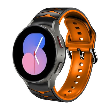 Curved Texture Silicone Watch Band, For Samsung Galaxy Watch 5 44mm, For Samsung Galaxy Watch 5 40mm, For Samsung Galaxy Watch 5 Pro 45mm - DealBuddy