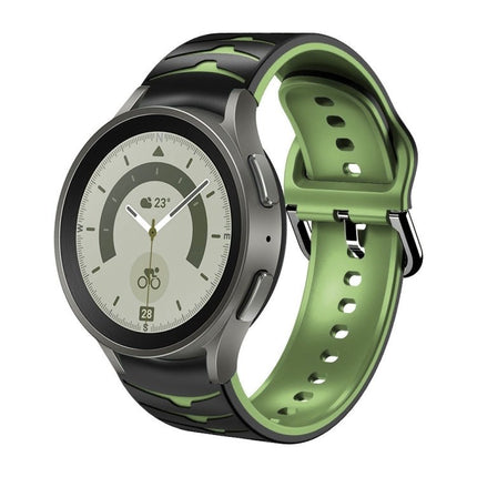 Curved Texture Silicone Watch Band, For Samsung Galaxy Watch 5 44mm, For Samsung Galaxy Watch 5 40mm, For Samsung Galaxy Watch 5 Pro 45mm - DealBuddy