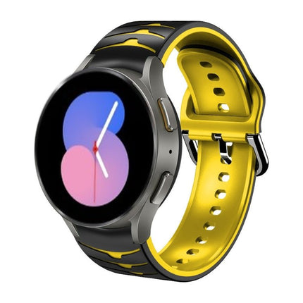 Curved Texture Silicone Watch Band, For Samsung Galaxy Watch 5 44mm, For Samsung Galaxy Watch 5 40mm, For Samsung Galaxy Watch 5 Pro 45mm - DealBuddy