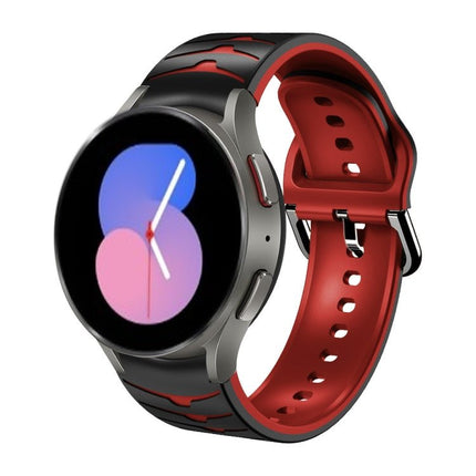 Curved Texture Silicone Watch Band, For Samsung Galaxy Watch 5 44mm, For Samsung Galaxy Watch 5 40mm, For Samsung Galaxy Watch 5 Pro 45mm - DealBuddy