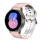 For Samsung Galaxy Watch 5 40mm / Pink+White