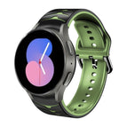 For Samsung Galaxy Watch 5 44mm / Black+Green