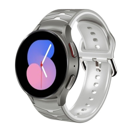 Curved Texture Silicone Watch Band, For Samsung Galaxy Watch 5 44mm, For Samsung Galaxy Watch 5 40mm, For Samsung Galaxy Watch 5 Pro 45mm - DealBuddy