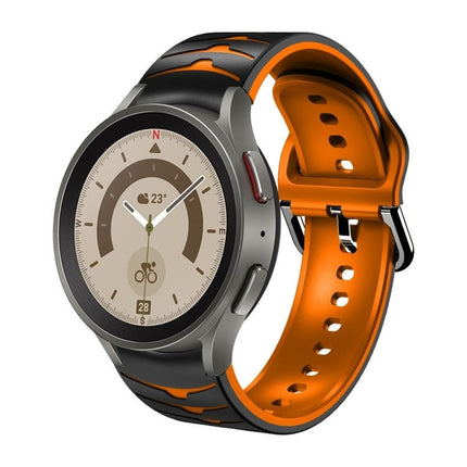 Curved Texture Silicone Watch Band, For Samsung Galaxy Watch 5 44mm, For Samsung Galaxy Watch 5 40mm, For Samsung Galaxy Watch 5 Pro 45mm - DealBuddy