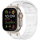 Customised Step - Style Solid Colour Silicone Watch Band, For Apple Watch 49mm / 46mm / 45mm / 44mm - DealBuddy