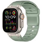 Customised Step - Style Solid Colour Silicone Watch Band, For Apple Watch 49mm / 46mm / 45mm / 44mm - DealBuddy