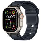 Customised Step - Style Solid Colour Silicone Watch Band, For Apple Watch 49mm / 46mm / 45mm / 44mm - DealBuddy