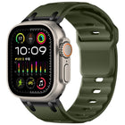 Customised Step - Style Solid Colour Silicone Watch Band, For Apple Watch 49mm / 46mm / 45mm / 44mm - DealBuddy