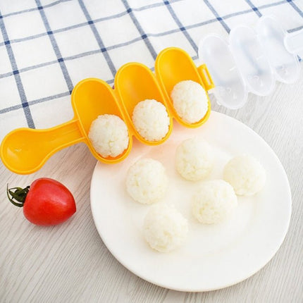 Cute Style Food - grade Sushi Rice Ball Shaker Mold with Spoon for Kids, Random Color Delivery - DealBuddy