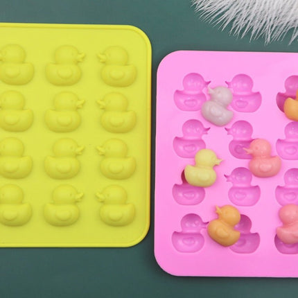 Cute Yellow Duck Silicone Chocolate Mould Fire Lacquer Wax Mold - DealBuddy