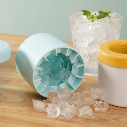 Cylindrical Silicone Ice Cube Cup Ice Making Mold - DealBuddy