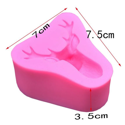 Deer Head Silicone Fondant Cake Mold - DealBuddy