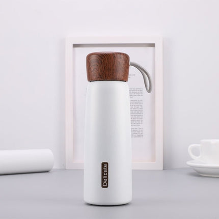 Delicate 304 Stainless Steel Wood Grain Thermos Cup - DealBuddy