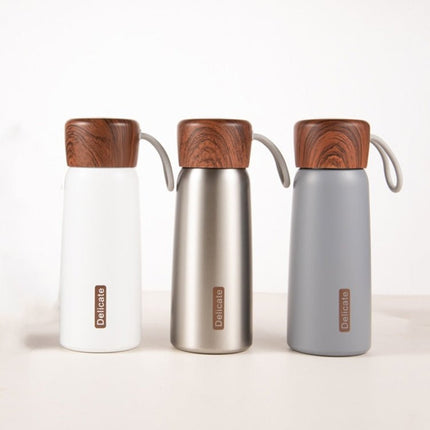 Delicate 304 Stainless Steel Wood Grain Thermos Cup - DealBuddy
