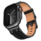 Denim Stitching Vegan Leather Watch Band, For Apple Watch 46mm / 49mm / 45mm / 44mm - DealBuddy