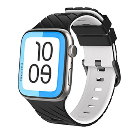 Diagonal Two - Color Silicone Watch Band, For Apple Watch 46mm / 49mm / 45mm / 44mm - DealBuddy
