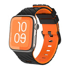 Diagonal Two - Color Silicone Watch Band, For Apple Watch 46mm / 49mm / 45mm / 44mm - DealBuddy