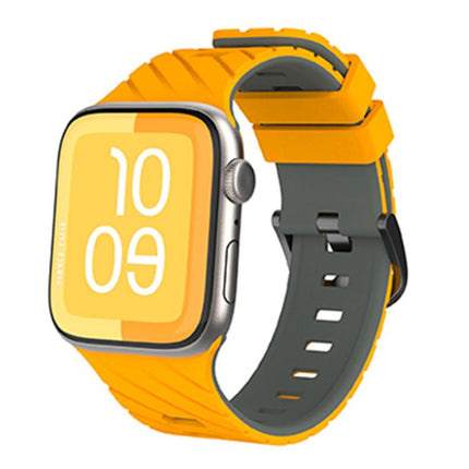 Diagonal Two - Color Silicone Watch Band, For Apple Watch 46mm / 49mm / 45mm / 44mm - DealBuddy