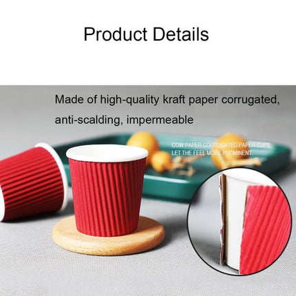 Disposable Thickened Anti - scalding Corrugated Coffee Cup - DealBuddy