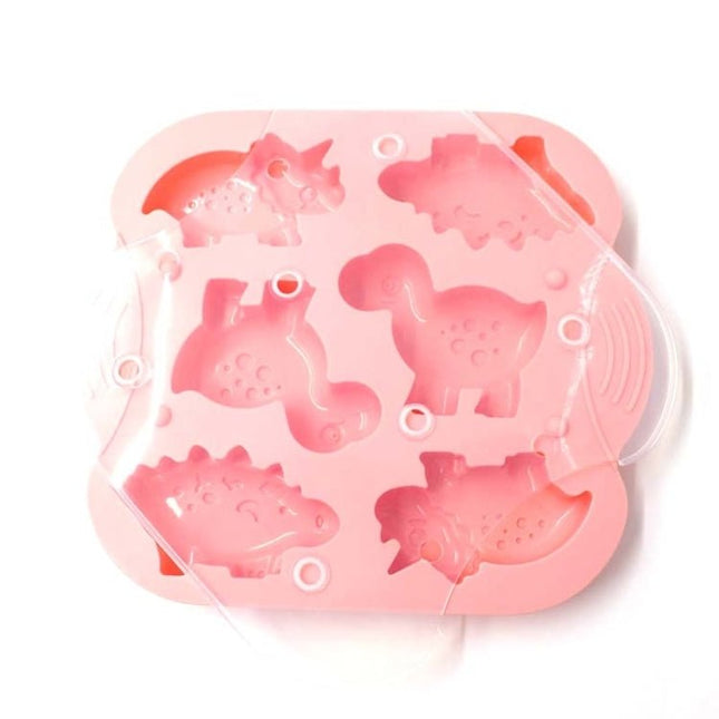 DIY 6 Grid Silicone Dinosaur Cake Mold Baby Food Supplement Mold Baking Tools - DealBuddy