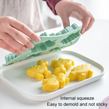 DIY 6 Grid Silicone Dinosaur Cake Mold Baby Food Supplement Mold Baking Tools - DealBuddy